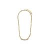 Ketting - LUXENTER - Nelith - Afwerking 18 karaat geelgoud - Meerkleurige stenen - Turkoois en parels