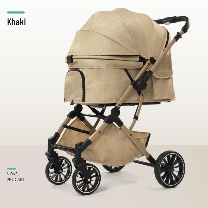 

Легкая двусторонняя прогулочная коляска для маленьких собак и кошек, складывание одной рукой Gross weight 8.7kg