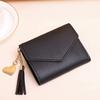 Women Slim Card Wallet Short Long Wallet with ID Window Zippered Coin Pocket Card Holder Wallet for Travel Shopping