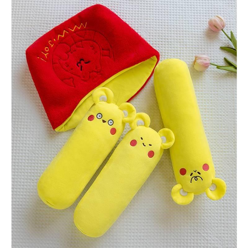 French Print Cat Fries Plush Toy Cartoon Stuffed Doll Decoration Gifts Kids