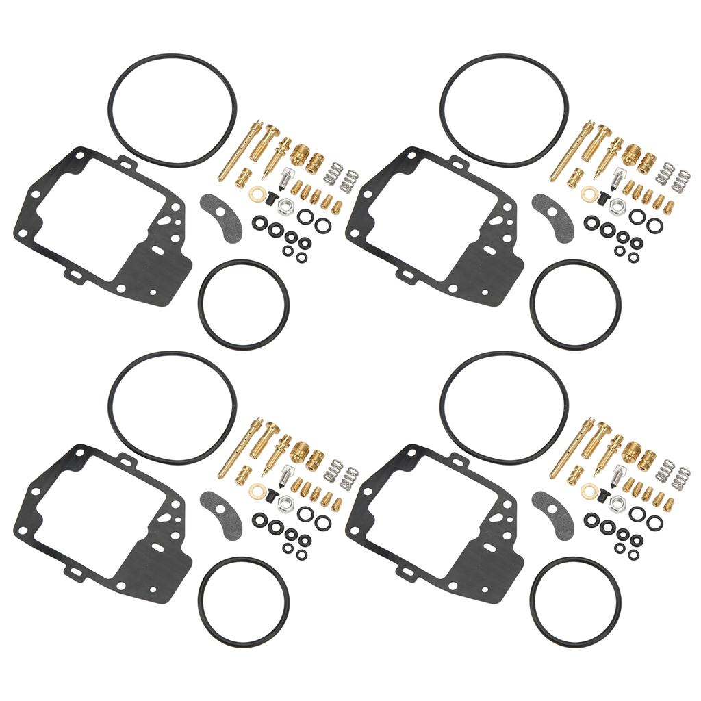 118 Pieces Carburetor Rebuild Kit with Gasket O Ring Valve Needle Jet Screw Spring Replacement for