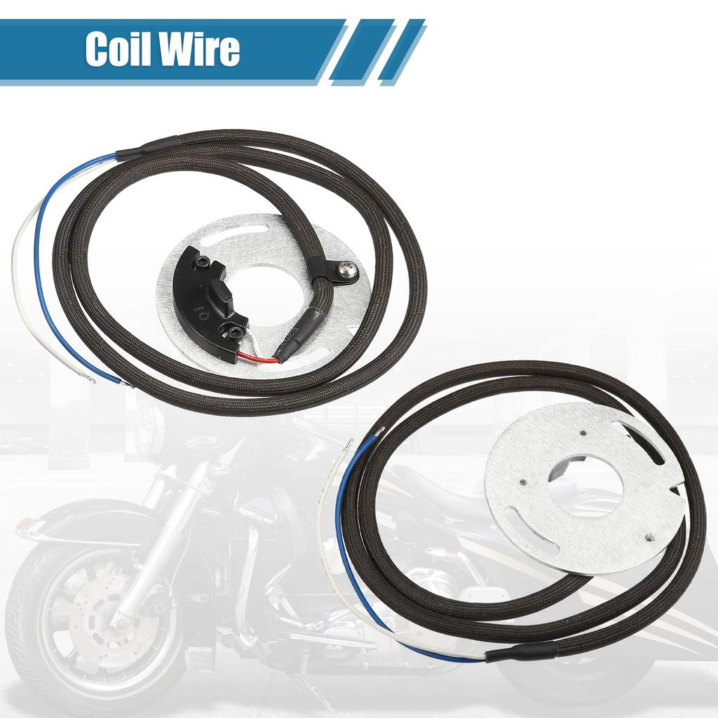 X AUTOHAUX Electronic Ignition Coil Kit Dual Fire Control Module Fit Dyna S Harley Davidson Softail Heritage Sportster 883 1971-2003