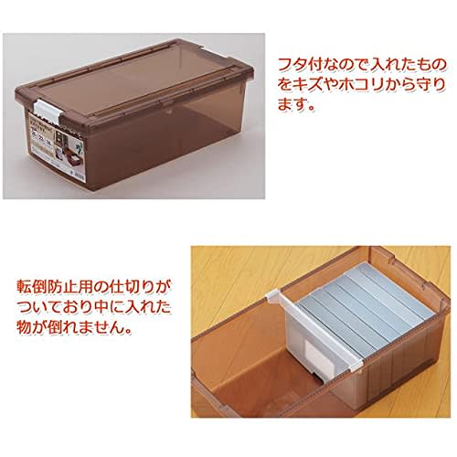 Comic Case, Multi-Storage Case, Box, Plastic Media Case (Set of 4, Clear)