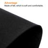PATIKIL 70x33cm Desk Mat Protector Felt Dual Side Mouse Pad Writing Mat for Office Home Black