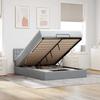 VidaXL Ottoman Bed with Light Grey Mattress 140x190 Cm Fabric 3311622