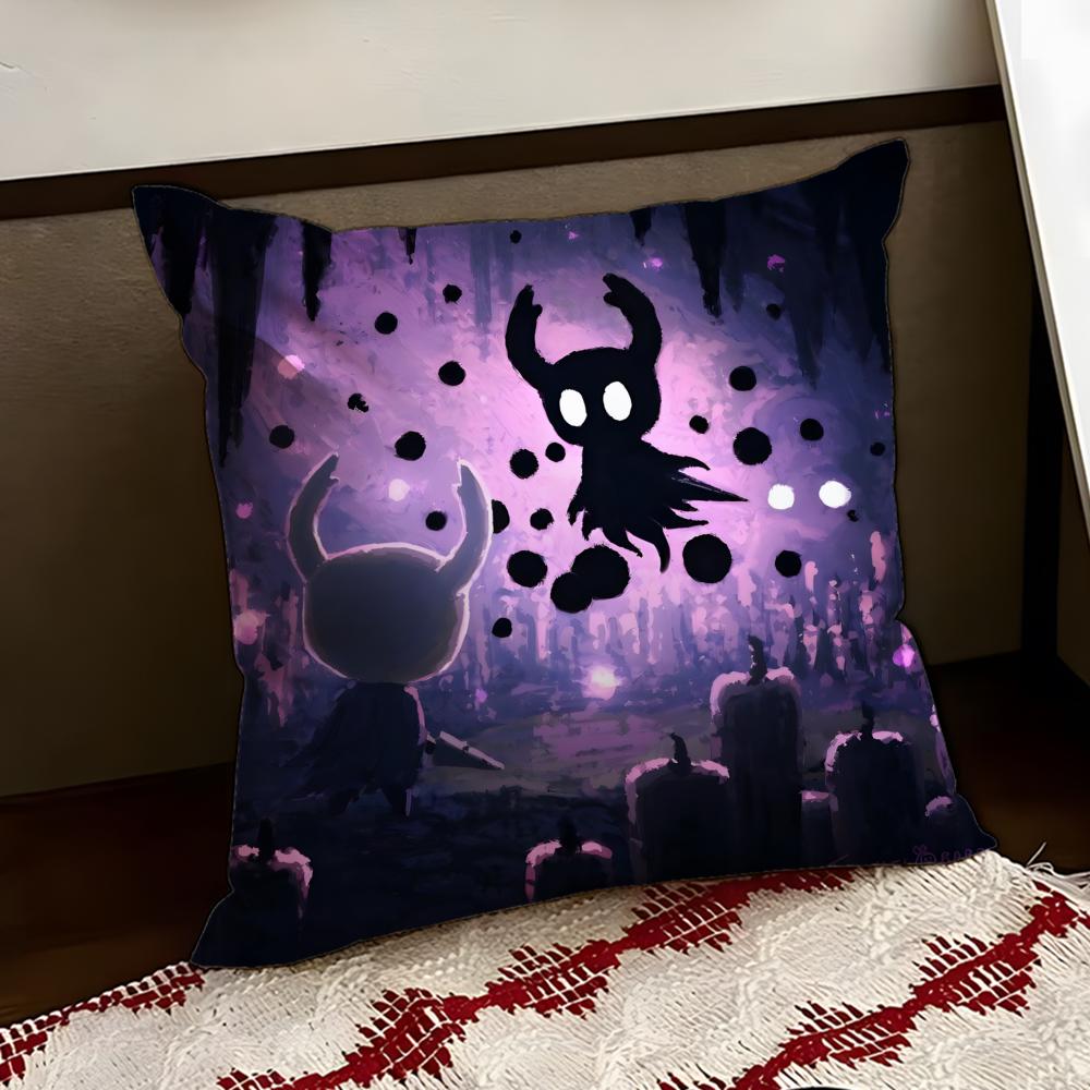 HHollow KnightS Cushion Cover Reversible Soft Durable Pillow Cover Home Car MultiScene Use for Daily Comfort