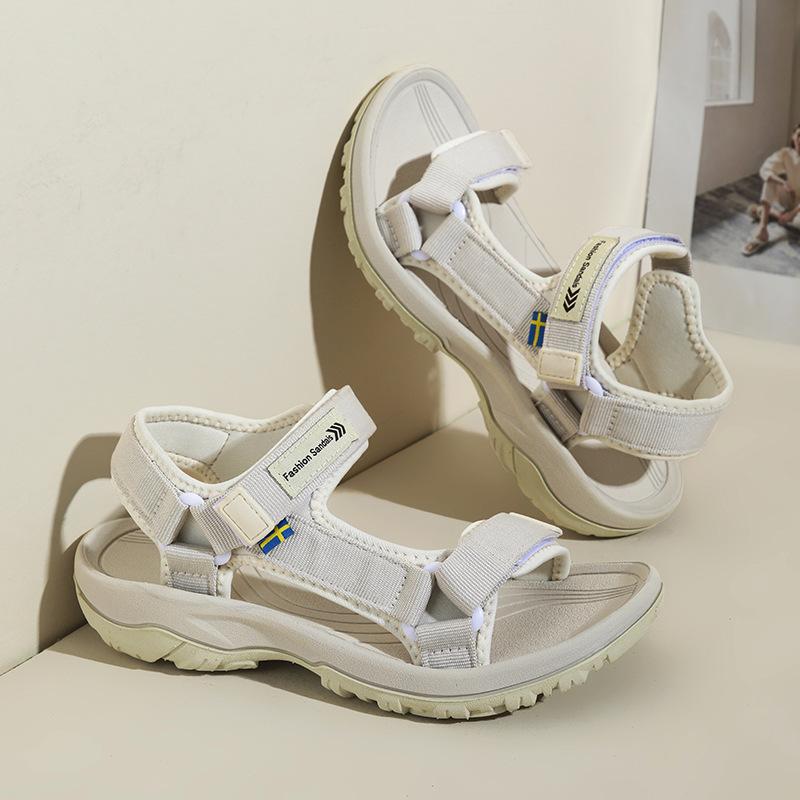 Fashion Classic Flat Women's Sandals 2025 Summer New Simple Beach Sandals Outdoor Casual Sport Sandals Shoes