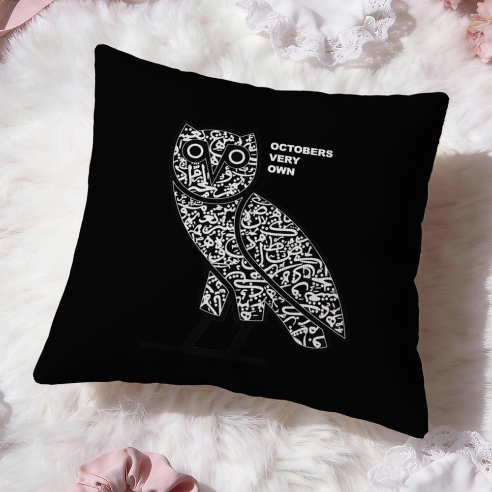 Luxury O-OvO OWLS Cushion Cover Premium Comfort Reversible Pillow Cove -Two in One Design for Any Room & Car Interior