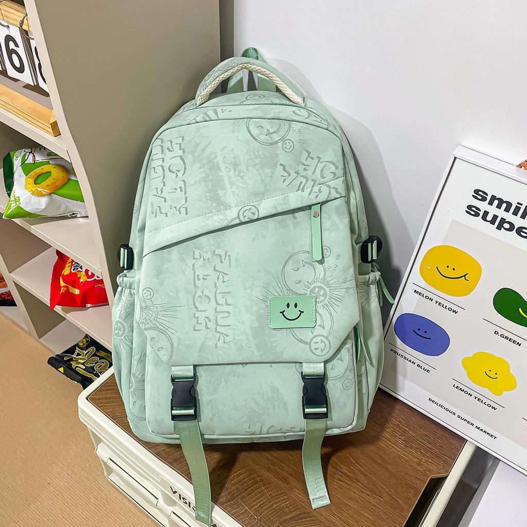 Schoolbag new backpack unisex large capacity lightweight student bag trendy fashion versatile leisure travel backpack