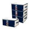 Clothes and Accessories Storage Case, Set of 4, Inicolife, Front with Activated Carbon Sheet, Storage Bag, Breathable, Thick, Non-woven Fabric,