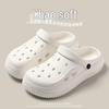 Crocs Women's Fashion Slip-Resistant Sandals with Soft Soles, Breathable, Versatile Two-Wear, Closed-Toe Design.