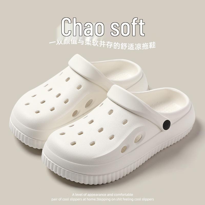 Crocs Women's Fashion Slip-Resistant Sandals with Soft Soles, Breathable, Versatile Two-Wear, Closed-Toe Design.