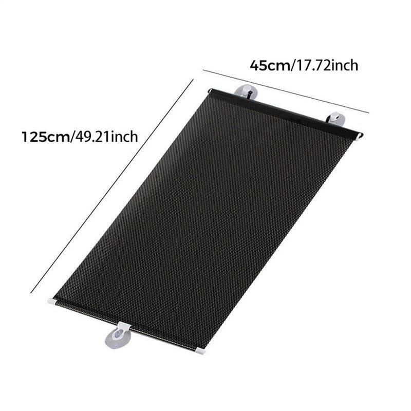 Car Window Shades Retractable Auto Window Roller Shade Windshield Sunblock Guard For Auto Truck Vehicle Glass Sunshade