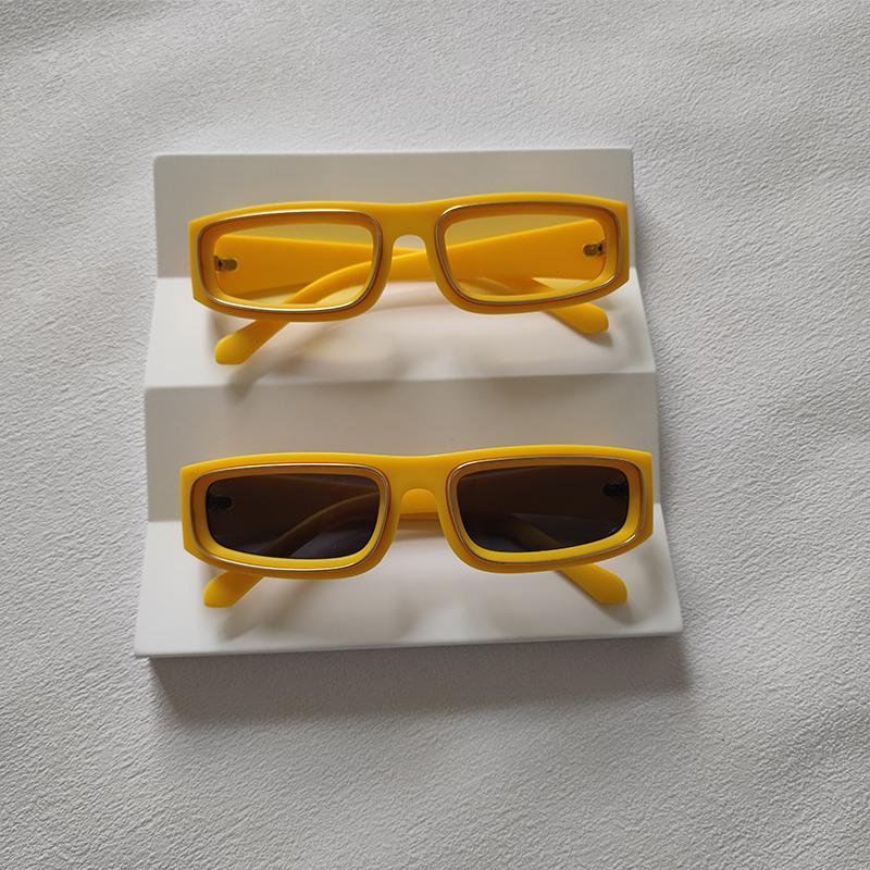 2 Pairs Per Set Small Frame Rectangle Sunglasses For Men Women Fashion Square Outdoor Eyewear Trendy Party Sun Glasses UV400