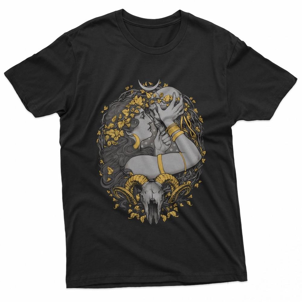 The Witch Gothic Art Nouveau Skull Love TShirt Unisex T-Shirt XXXL