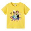 Barn T-shirt Frost Prinsessa tryck ren bomull andningsbar förälder-barn outfit trendig cool topp 2026 sommar ny artikel