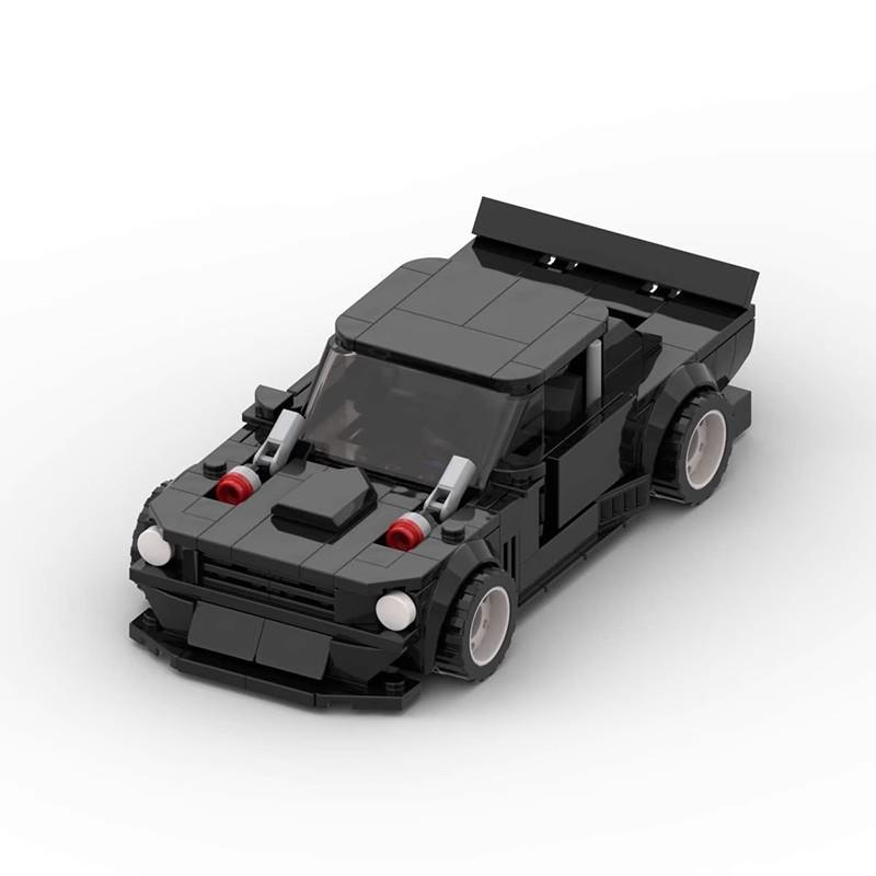 

MOC Ford Mustang Hoonicorn V2-Compatible Speed 8 Grid Car Model Building Blocks