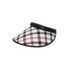 Daks Navy Check Wide Brim Sun Cap Dbhe5e101n2