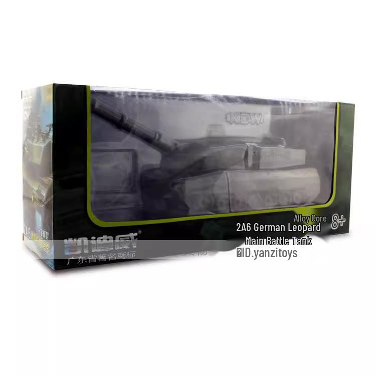 KDW Model German Leopard 2A6 Military Tank Alloy Armored Vehicle