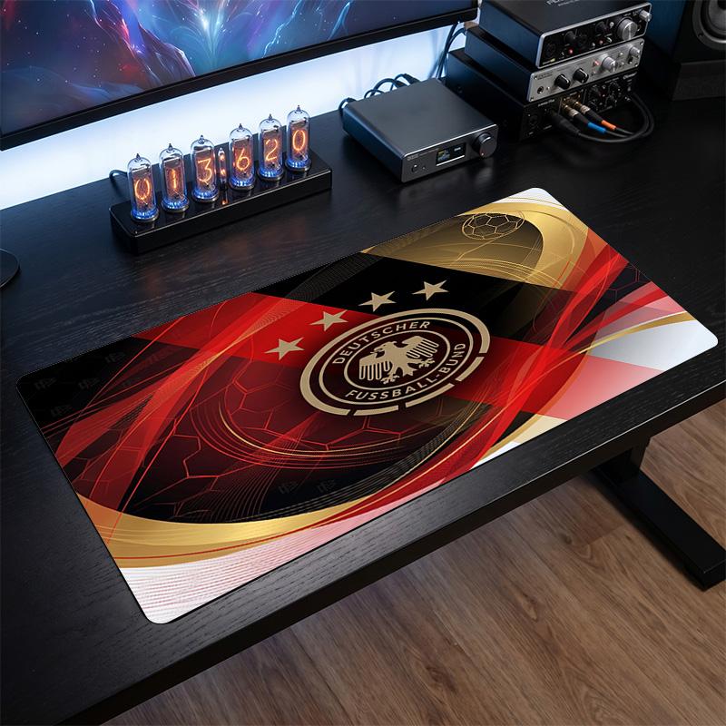 Germany Football Crest Mouse Pad, Extended Non Slip Rubber Desk Mat for Gaming Office Laptop Fan Gift