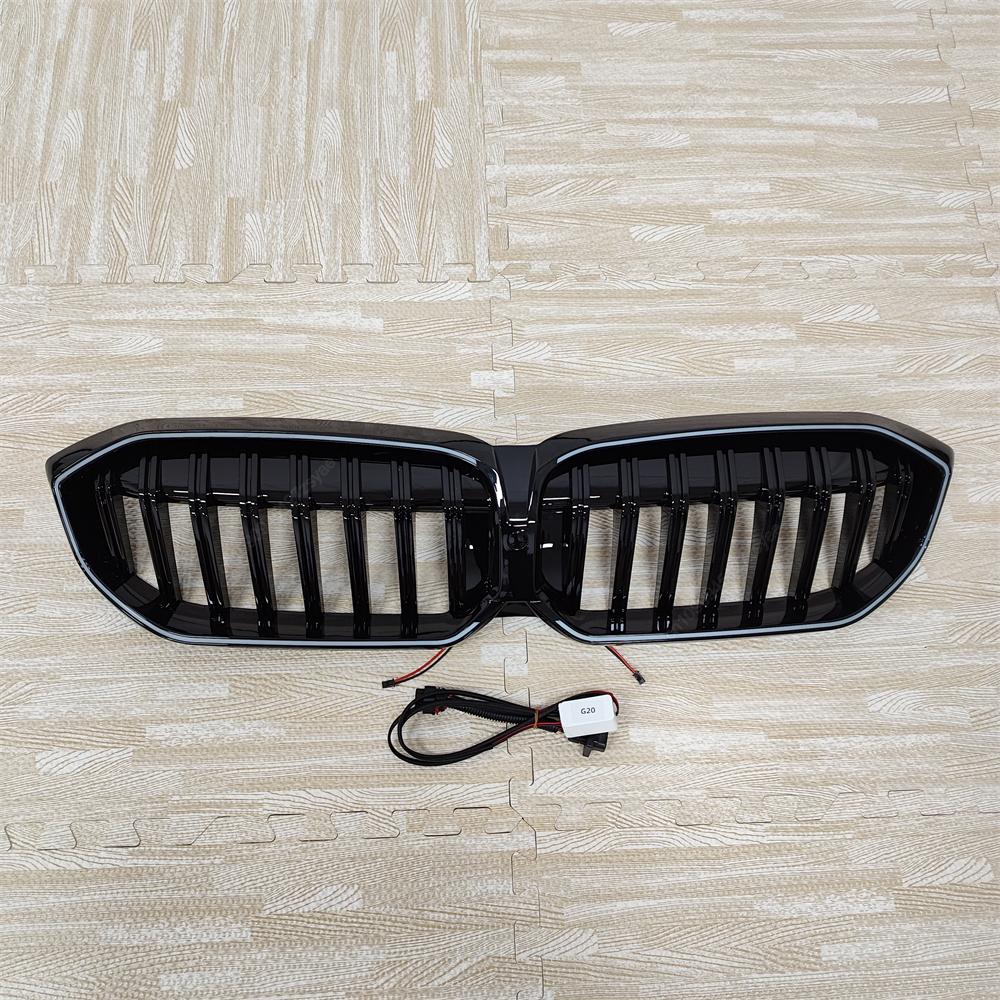 Front Kidney Single Line Illuminated Grille With LED Light For BMW 3 Series G20 G21 M-Sport 320i 325i 330i LCI 2025-2025 Tuning