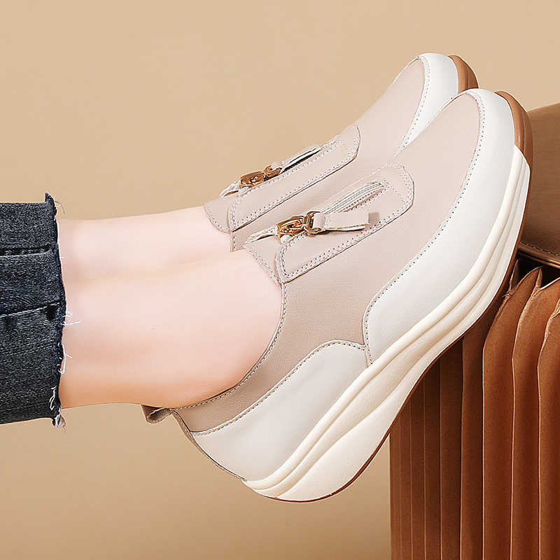 Fashion Round Nose Appearance Increases Multicoloured Shoes For Women Mary Jane Brown Woman Sneakers Trainer Brand Sports