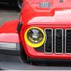 Car ABS  Front Headlight Ring Lamp Decoration Cover Stickers For Jeep Wrangler JL JT Gladiator 2024 Up Car Accessories