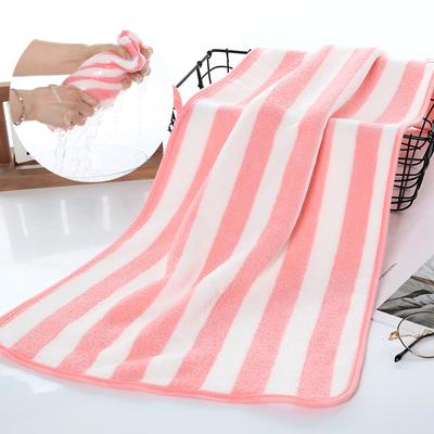Coral Fleece Color Striped Ręcznik Ręcznik kąpielowy Chłonny ręcznik plażowy