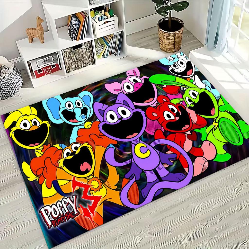 Cartoon S-Smiling C-Critters Craftycorn Catnap Rug for Bedroom Living Room Sofa Home Doormat Decor,Large Kid Non-slip Floor Mat