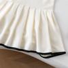 Summer Girls Polo Collar Sleeveless Dress Preppy Casual Vest Dress For Kids Fashionable Children Clothing