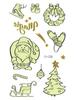 Ricalon Glow-in-the-Dark Waterproof Christmas Temporary Tattoos for Kids