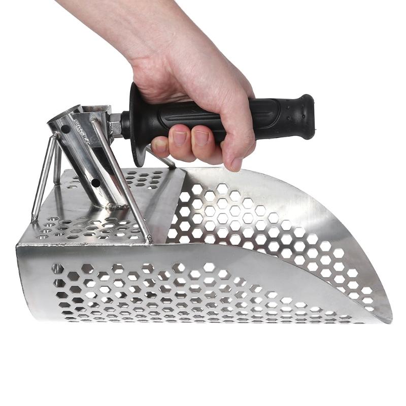 Plaj Kum Kepçesi Kürek Metal Dedektörü Kum Kepçeleri Hazine Tespit Metal Dedektörü Avcılık Paslanmaz Çelik Alet Altıgen