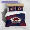 LOSC Lille FC Printed 3PCS Bedding Set Breathable Duvet Cover with Pillowcases Decorative Bed Linen for Bedroom Home