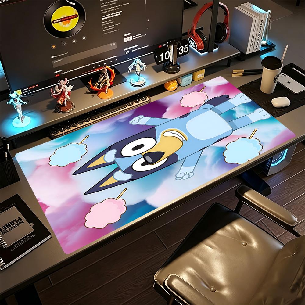 Bluey Gaming Mouse Pad Office Mouse Mats Computer Desk Keyboard Mat Non-Slip Rubber Base Gaming Accessories Ideal Gift for Gamers