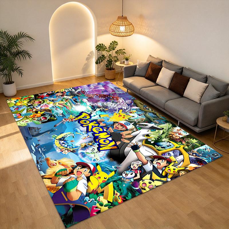 Pokemon World Living Room Nonslip Area Rug Soft Carpet For Bedroom Game Playroom Sofa Office Home Decor Doormat Christmas Gift C926394