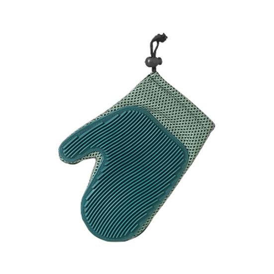 

1Pc Pet Grooming Glove Reversible Cat Deshedding Grooming Mitt Gentle Hair Remover Glove for Furniture Clothing Cats Dogs Loose Fur Removal синий