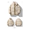 2025 Men's and women's stand-up collar bread jackets, down warm thickened jackets, couples, American trend cotton clothes
