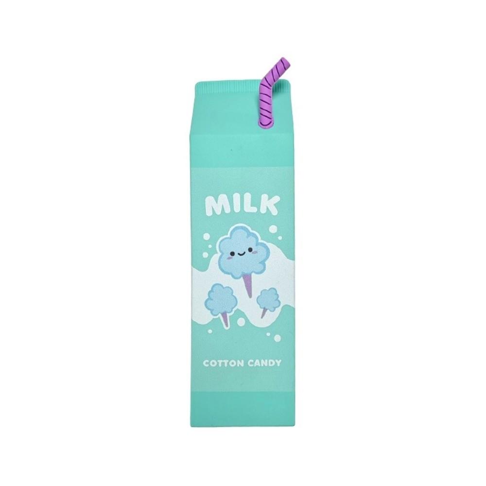 Milk Box Shape Pencil Case Silicone Makeup Storage Box New Pen Holder  School