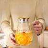 High Borosilicate Glass Cold Water Pitcher with Spout Filter
