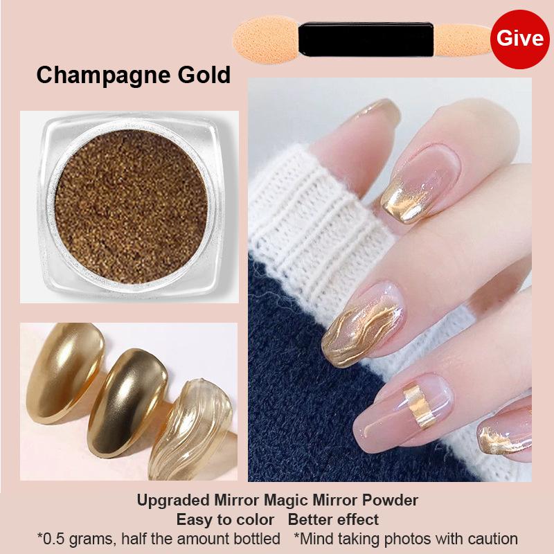 1Box Magic Mirror Sequins Shining Water Ripple Nail Patches Multicolour Nail Painting Decoration Accessory DIY