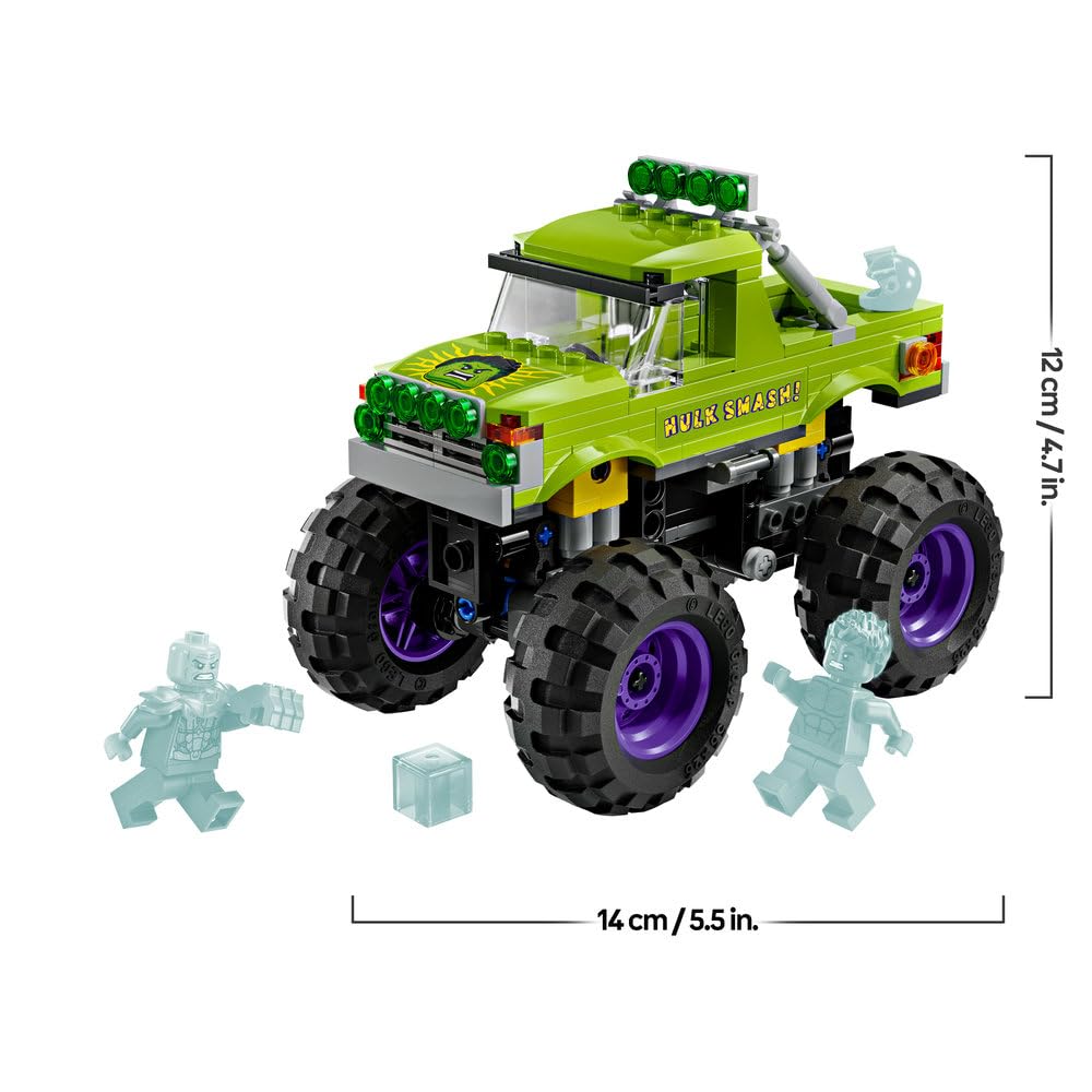 LEGO Marvel Hulk Truck vs. Thanos Toy - Birthday Present - Building Blocks - Boys, Girls, Children Ages 7, 8, 9 - Elementary School Students - Marvel