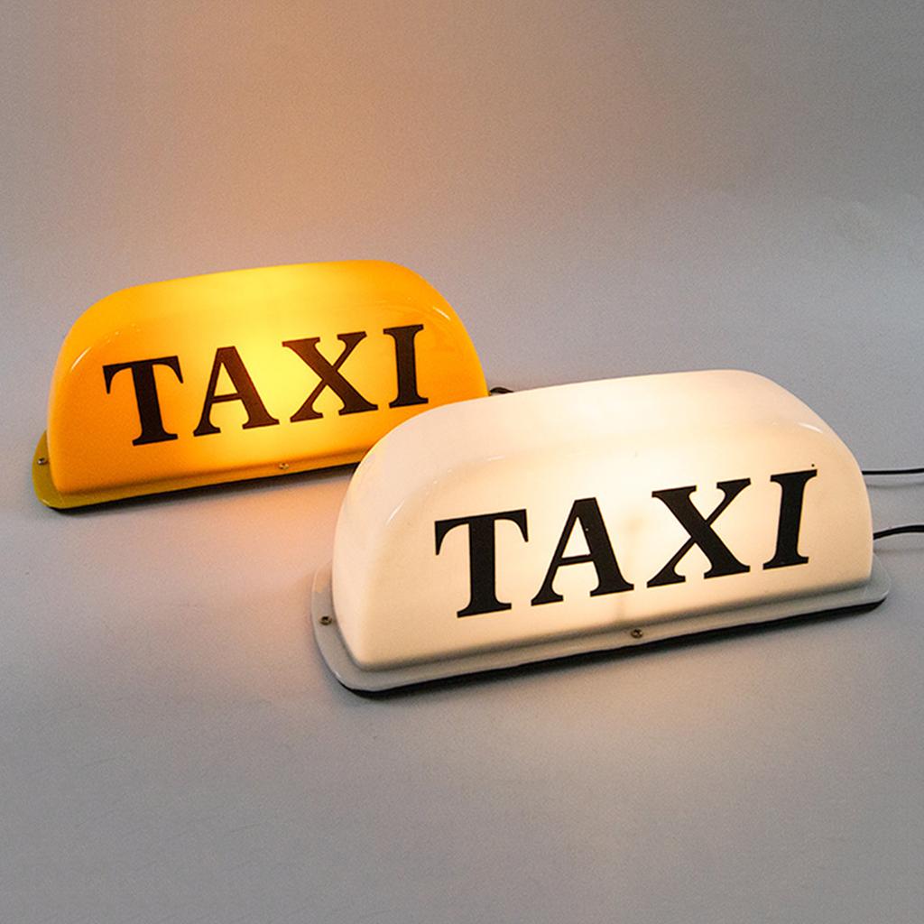 Magnetic LED Taxi Sign Top Light Cab Roof Illuminated Topper Car Top Light Waterproof 12V Taxi Sign Indicator Light