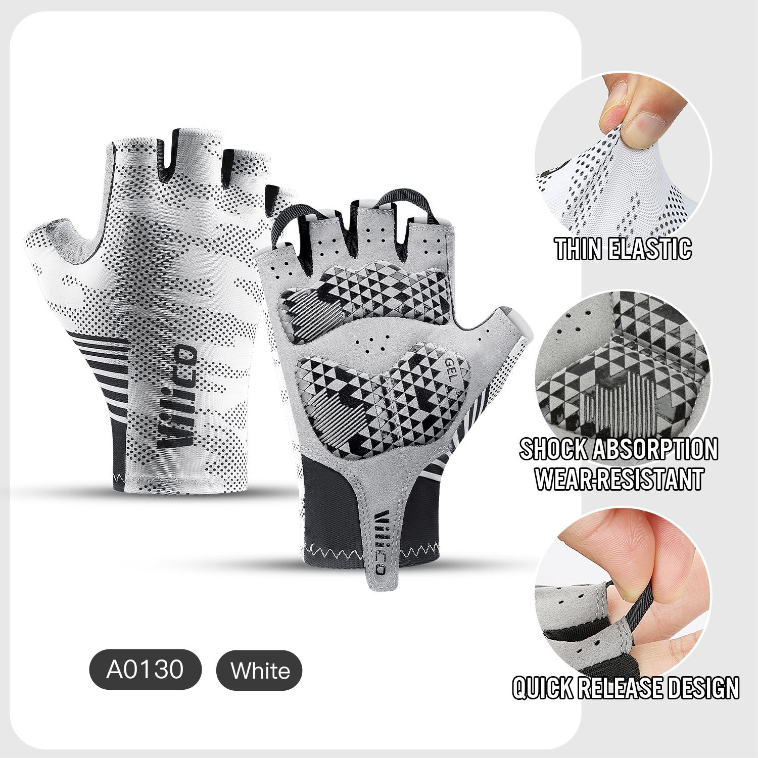 Летние Велосипедные Перчатки Без Пальцев Фитнес Рыбалка Женские Мужские Весна Зал Дышащие Нескользящие Йога Эластичные Спорт Велосипедные Перчатки M