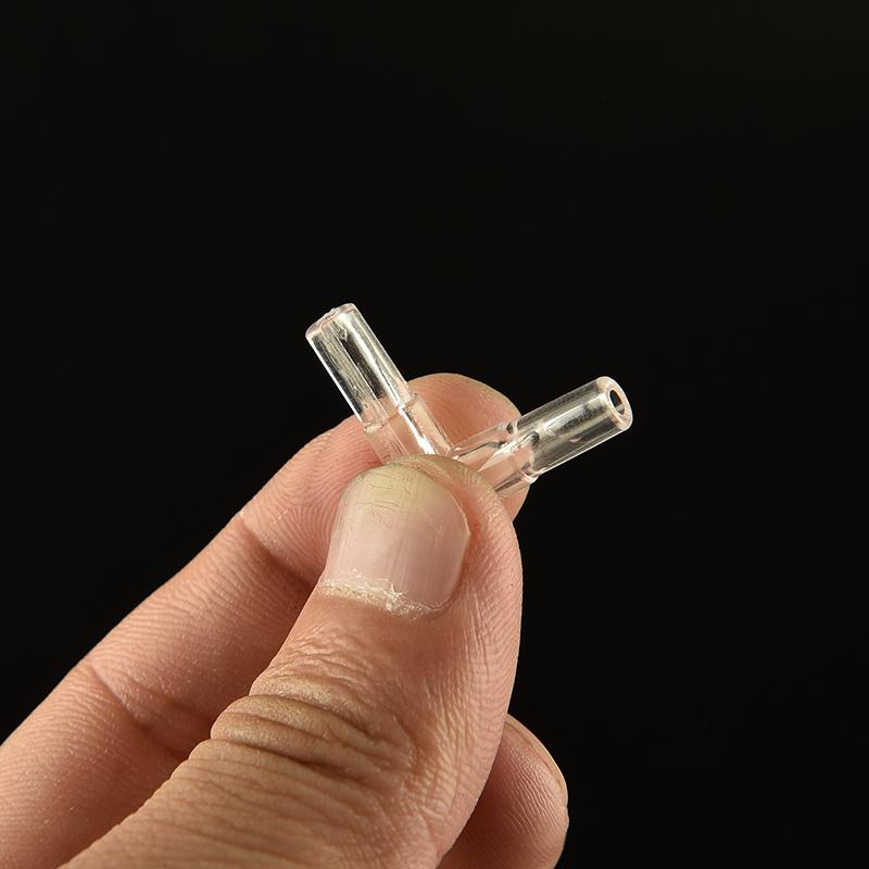 10pcs Clear Elbow Connector Plastic Fish Tank Aquarium Air Line Tubing Connector