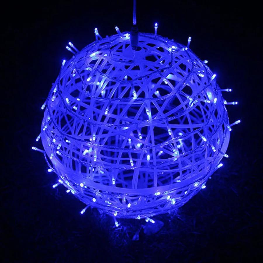 Dia20/30CM Big Globe Rattan Ball Christmas String Light Globe Ball Garland Fairy Light for Tree Holiday Wedding Party Decor