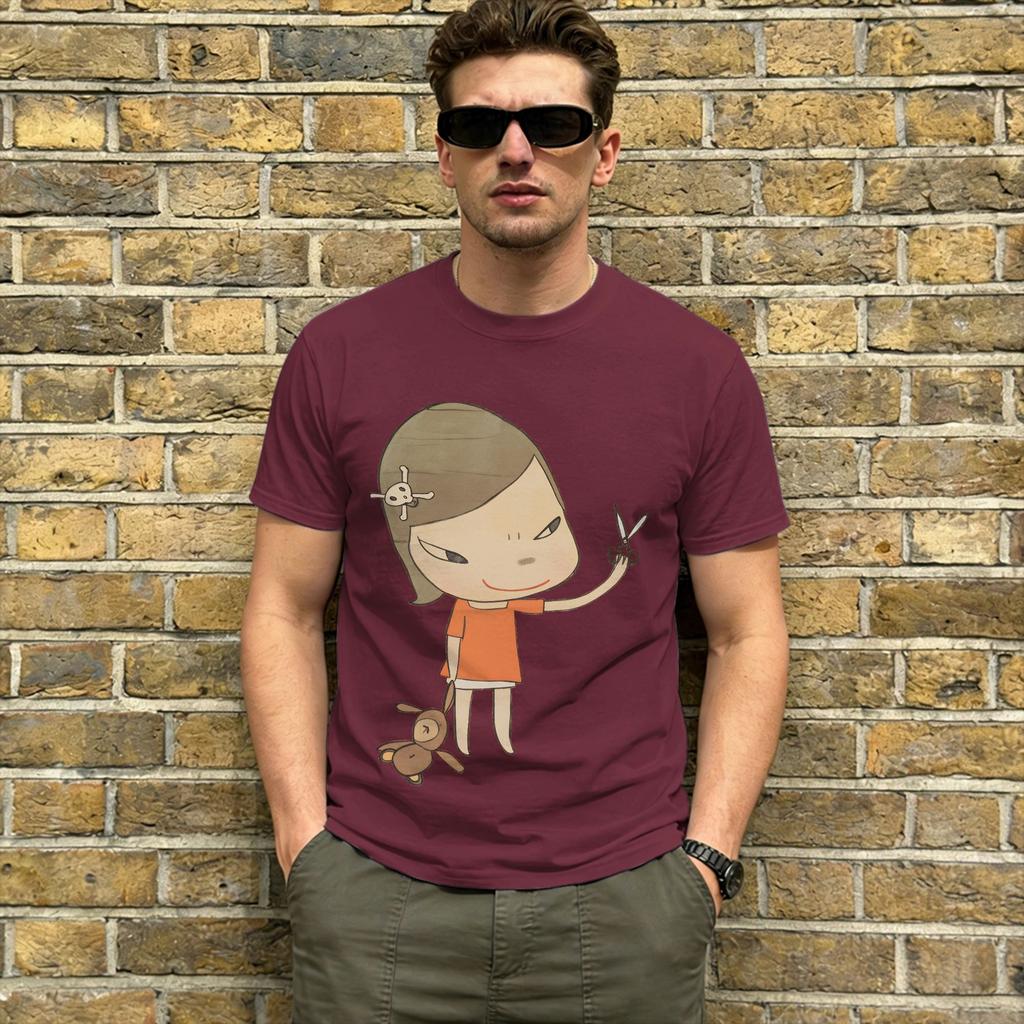 Harajuku T Shirt Beach Yoshitomos Nara Hip Hop T Shirts Pure Cotton Tshirt For Adult Awesome Design Short Sleeve Tees
