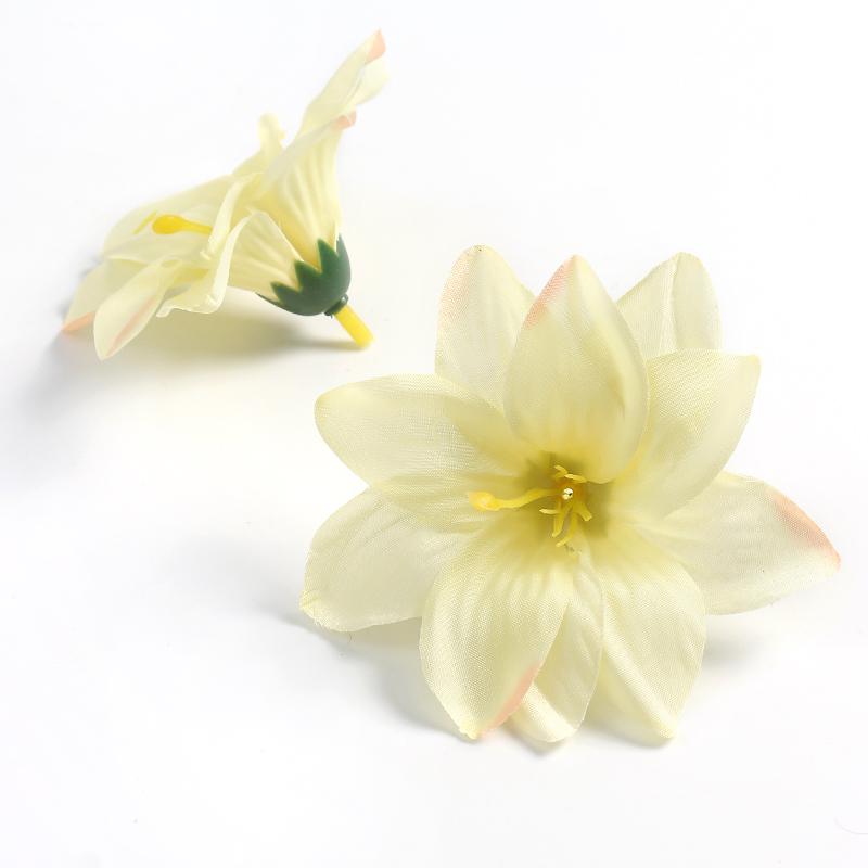 10/15Pcs 9cm Artificial Flowers Heads For Home Decor Wedding Marriage Decoration Fake Flowers DIY Craft Wreath Gifts Accessories