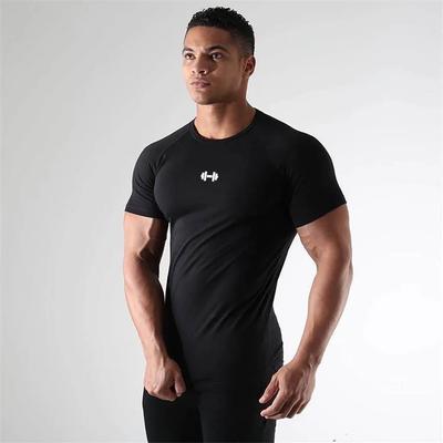 Running T-shirts Men Compression Shirt Summer Sportswear Elastic Quick Dry Sports Short Sleeve Tops Tees Gym Workout T Shirts