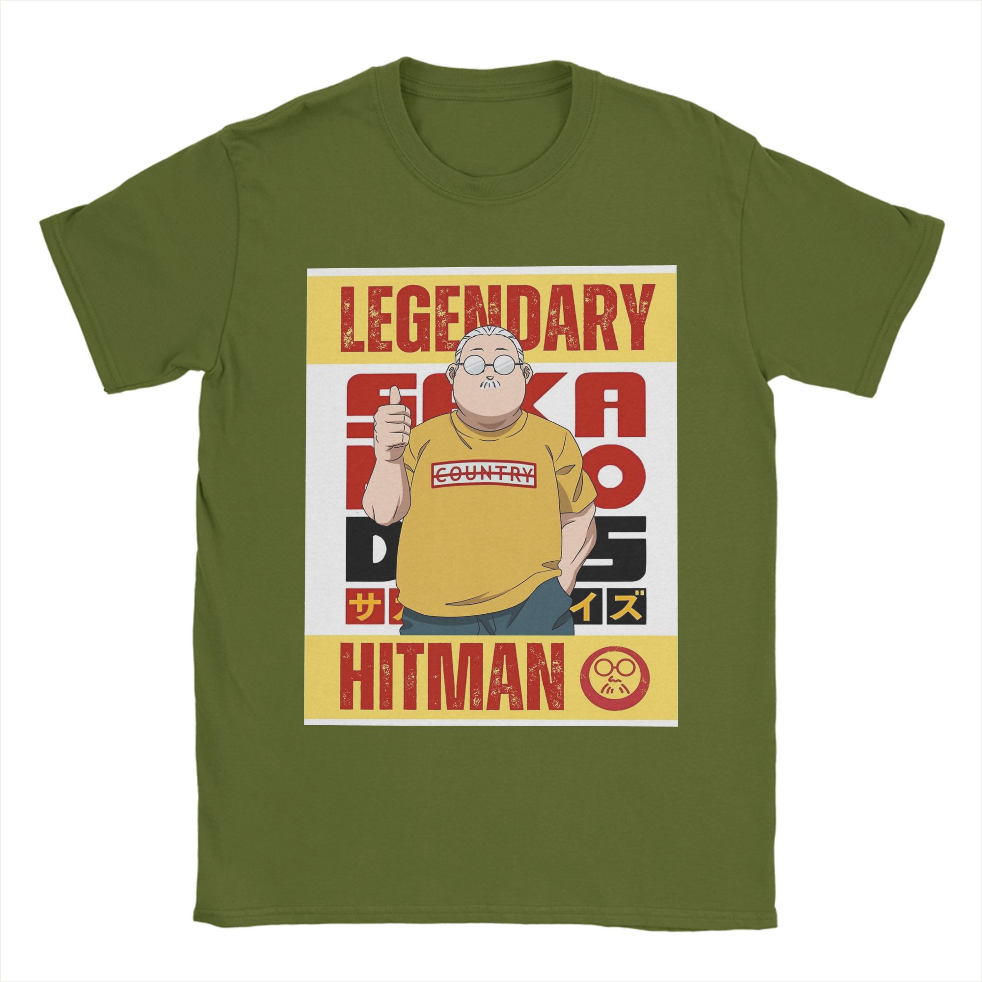 

Мистер. Сакамото Легендарный Наемник Sakamoto Days Футболка Мужская Чистый Хлопок Новинка Футболка Круглый Вырез Футболки С Коротким Рукавом Топы С Принтом 4XL