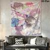 Tamon's B Side Wall Tapestry Aesthetic Wall Hanging Printed Fabric Blanket Decorative Tapestries for Bedroom Living Room Home Decor